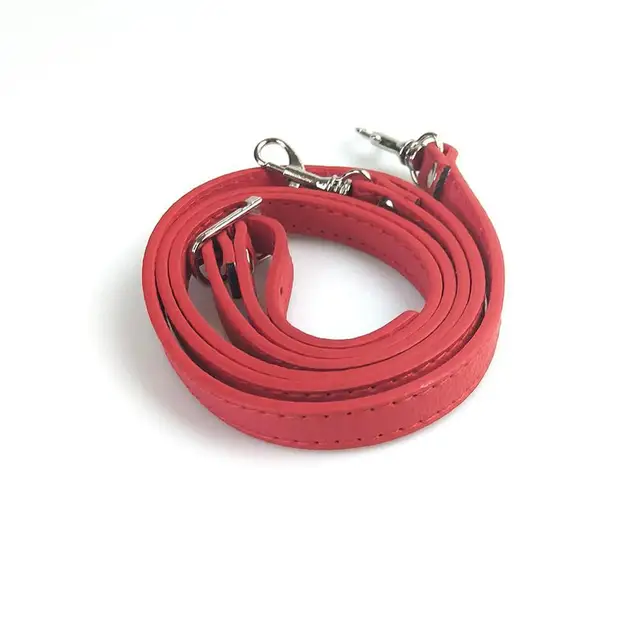 New 138cm Long PU Leather Shoulder Bag Strap bag Handles DIY Replacement Purse Handle for Handbag Belts Strap Bag Accessories 19 (red 120cm)