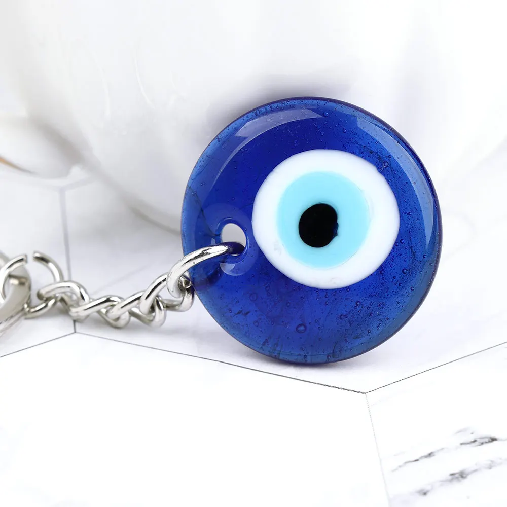 Türkisch Blau Evil Eye Schlüsselanhänger Auto Schlüsselanhänger Amulett  Glücksbringer Hängender Anhänger