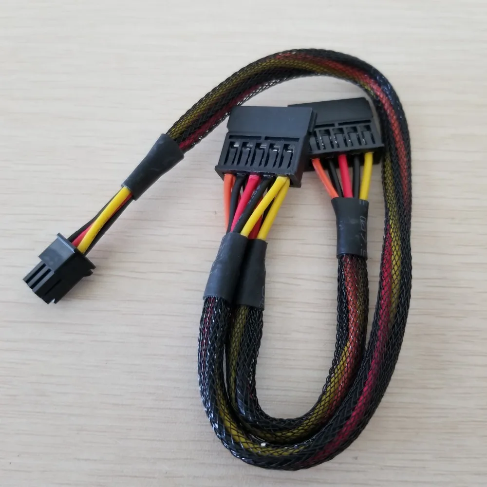 Маленький 6 контактный разветвитель 15 SATA кабель питания шнур для DELL Vostro 3650 3653 3655