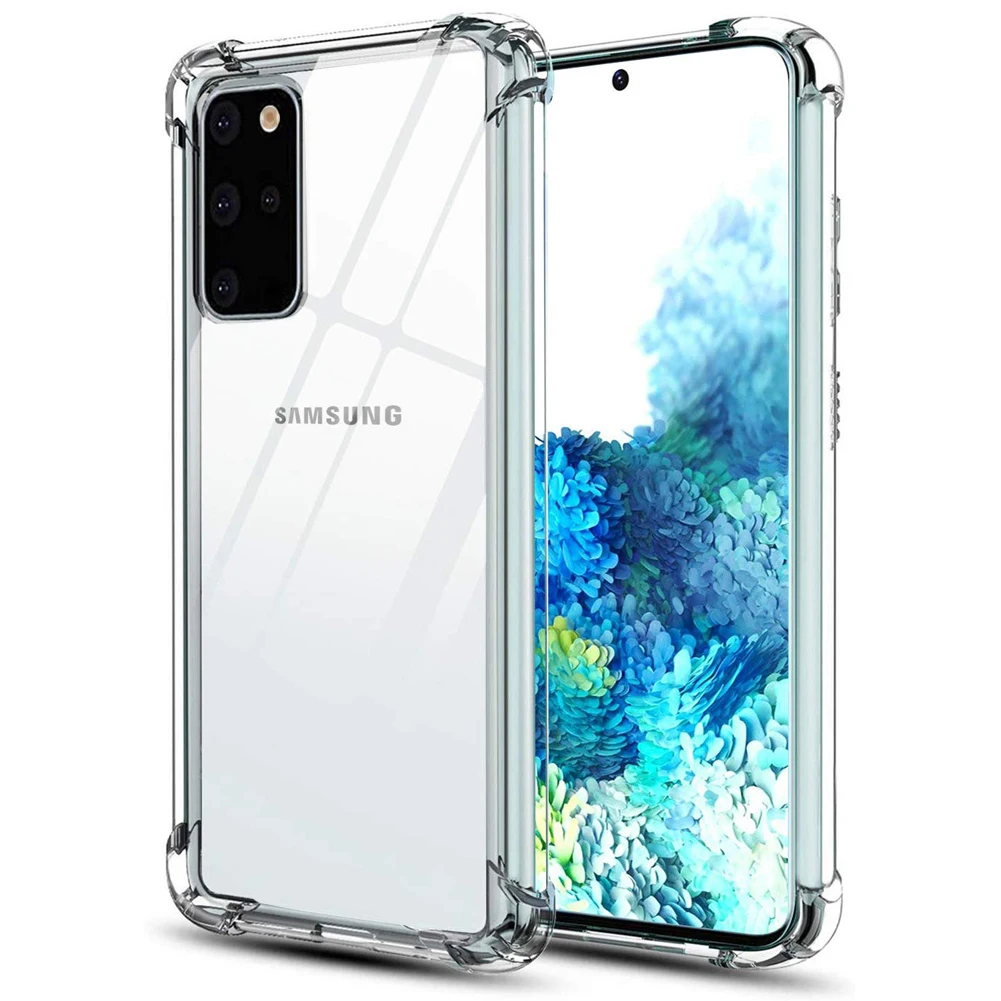 Противоударный защитный чехол для Samsung Galaxy S20 Ultra Plus S10 Note 10 A51 A71 A20s прозрачный