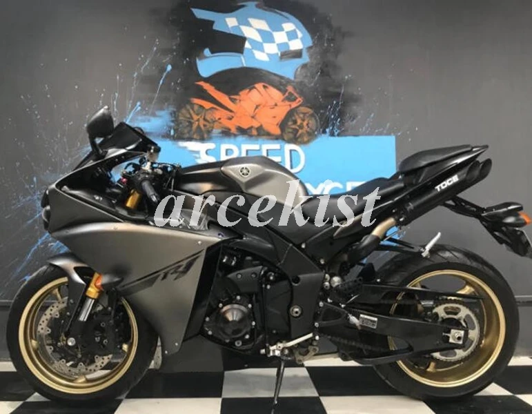 4 подарки ABS литья под давлением Обтекатели комплект подходит для YAMAHA YZF-R1 2013 12 13 14 R1 обтекатель набор холодный серый матовый