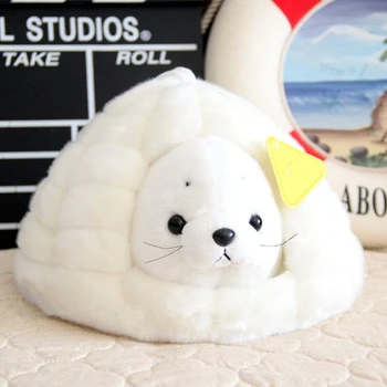 

Seal With House Soft Plush Stuffed Plush Cushion Pillows Sea Animal Fish Toys for New year Gift Girl Kids Dolls Sofa Christmas