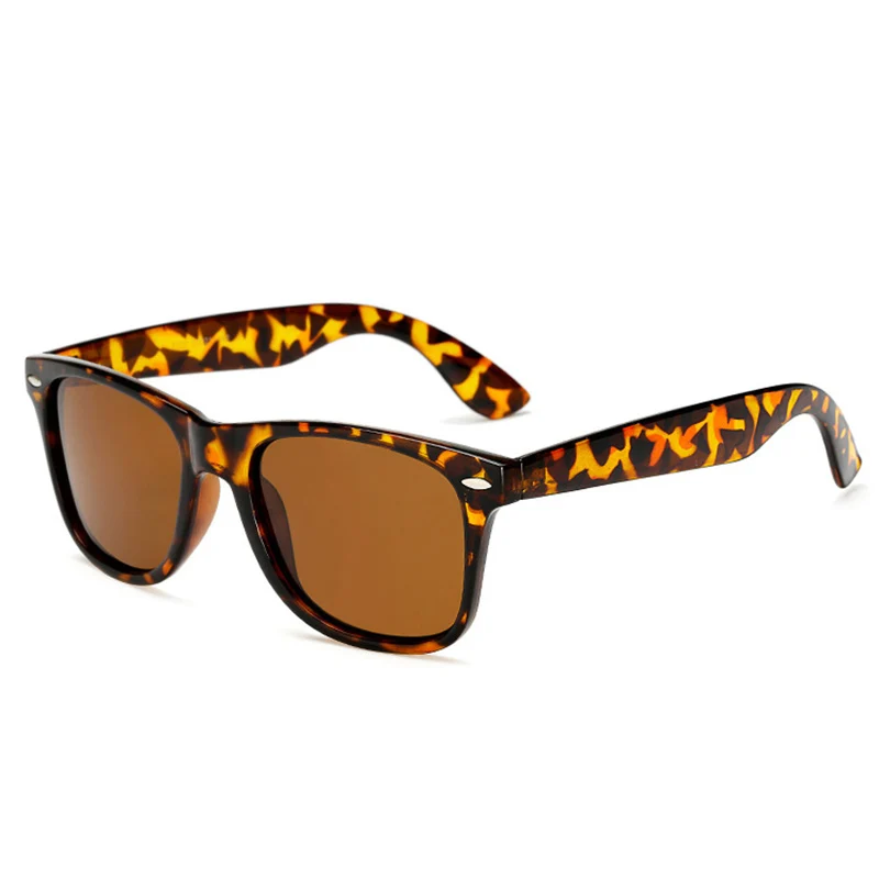 Мужские солнцезащитные очки, дизайнерские, поляризационные, солнцезащитные очки, для мужчин, s, UV400, квадратные, для вождения, для путешествий, солнцезащитные очки, Oculos de sol - Цвет линз: tortoise-brown
