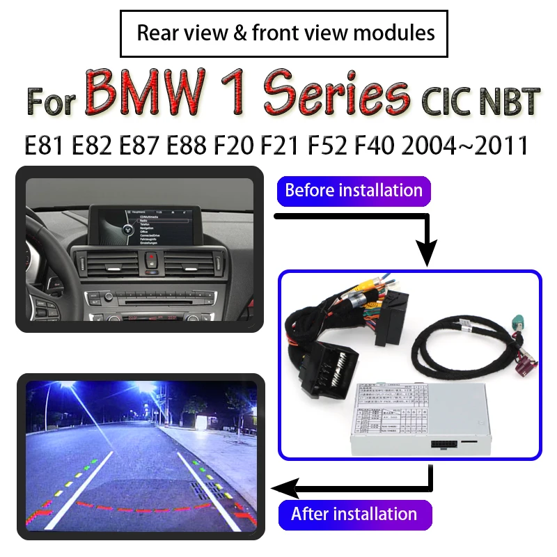 Адаптер интерфейса CIC NBT для BMW 1 Series E81 E82 E87 E88 F20 F21 F52 F40 2004 ~ 2020 оригинальный декодер