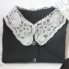 2020 Shirt Fake Collars for Womens White Vintage Detachable Collar False Collar Lapel Turn Down Blouse Top Tie Sweater Decor