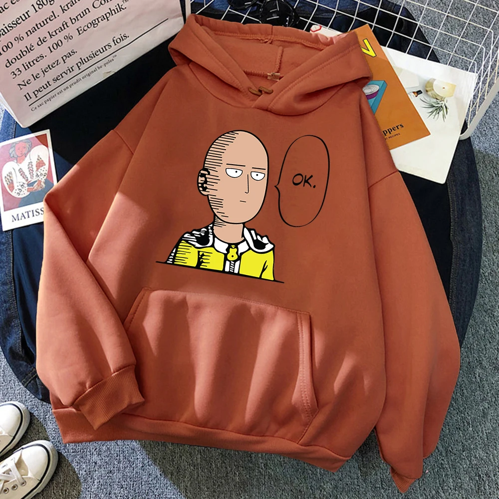 Толстовка One Punch Man Saitama Sensei Мужская Свитшот из японского аниме повседневный
