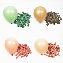 30pcs 5inch Avocado Green Dusty Pink Caramel Coffee Balloons Retro Balloon Wedding Birthday Party Decoration Baby Shower Decor