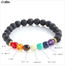 Initial Letter MAMA Black Beads Bracelet MOM Beaded Bangles For Women 2021 Mother's Day Gifts Bracelets Fashion Family Jewelry