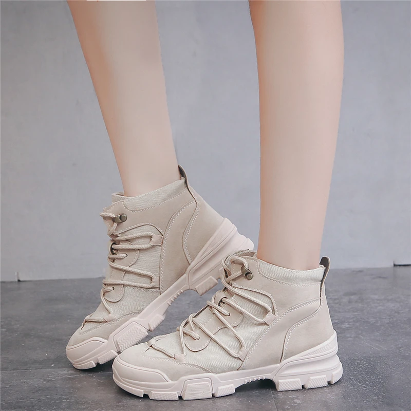 

New Hot-selling Women Casual Shoes Spring Autumn Thick Bottom High Fashion Trend Booties Comfortable Soft Shoes Zapatos De Mujer