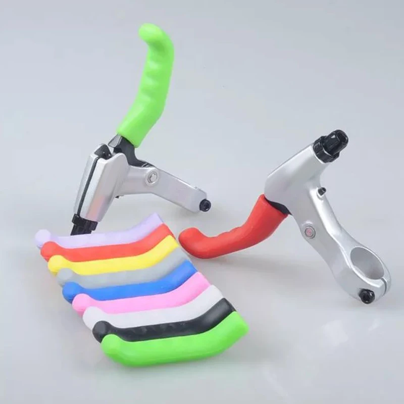 1x Silicone MTB BMX Bike Bicycle Brake Lever Grips Protector Sleeves Covers Hot