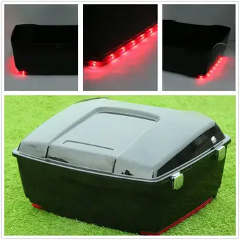 

Motorcycle 13.1" King Trunk w/ Lock Key For Harley Touring Tour Pak Road King Electra Street Glide 1997-2013 2012