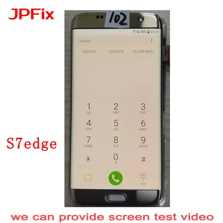 ЖК дисплей JPFix Super AMOLED для Samsung S7 edge G9350 G935F с сенсорным экраном дигитайзер в
