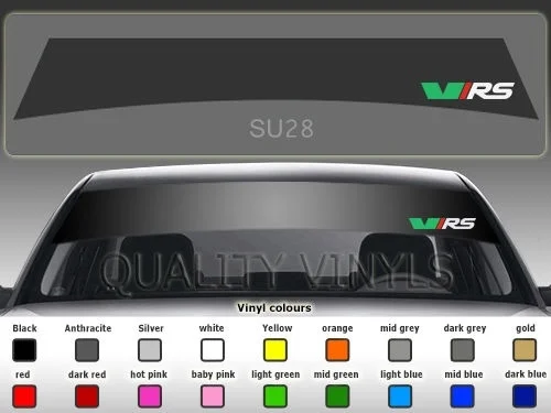 

For SU28 VRS OCTAVIA FABIA RAPID CITIGO SUNSTRIP GRAPHIC DECAL STICKERS