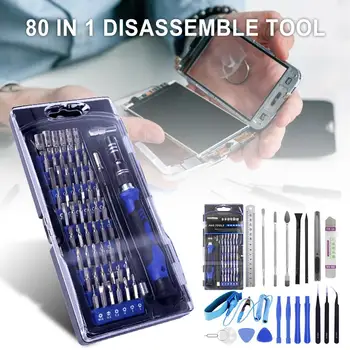 

80 In 1 Mobile Phone Repair Tool Open Screwdriver Set For Xiaomi Tablet Small Toy Disassembly Manual Tool Kit Mobile Phone Tool