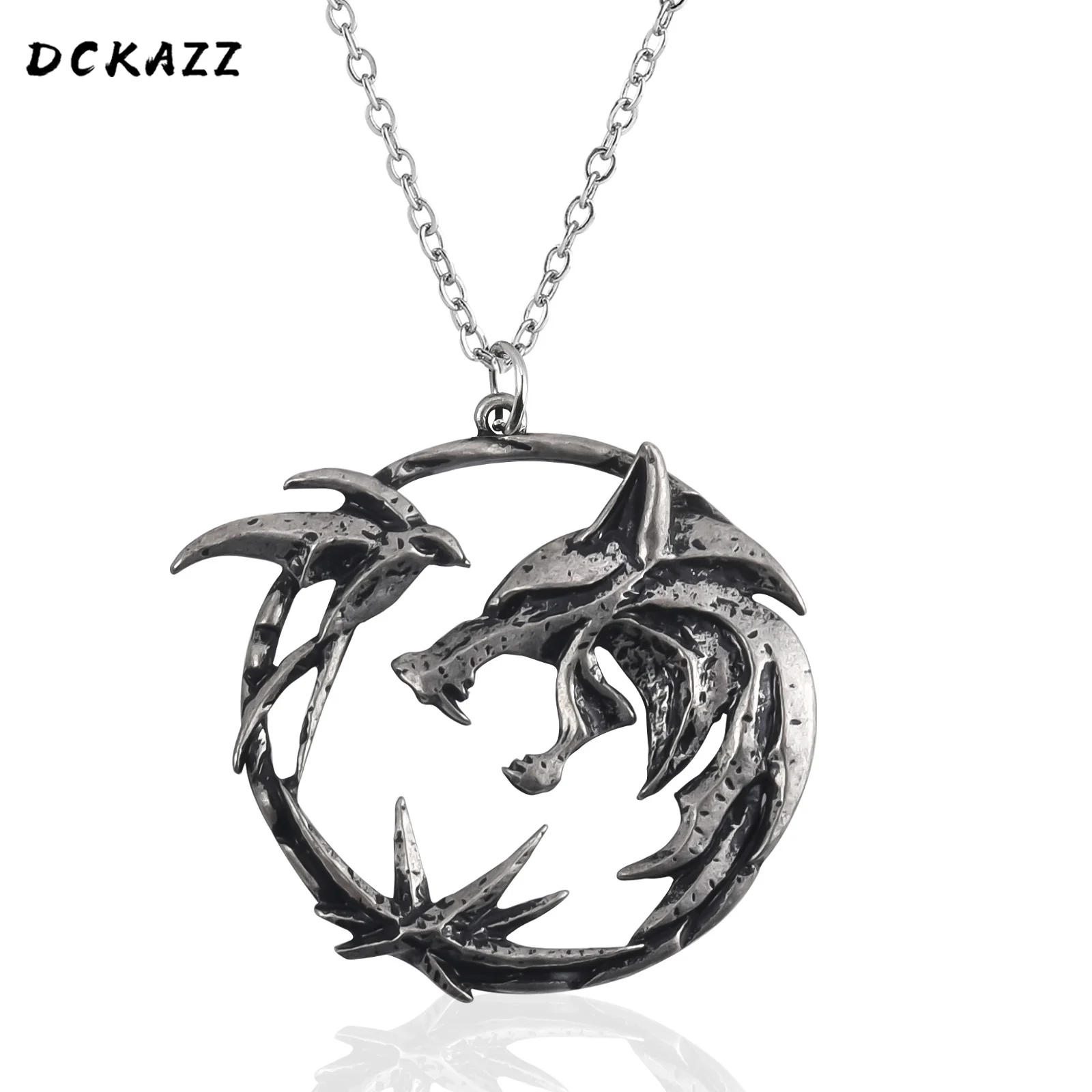 Кулон в виде головы волка ожерелье-медальон из игры волшебник 3 для охоты модные