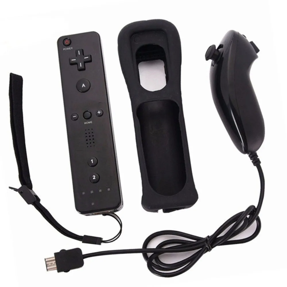 Беспроводной геймпад для nintendo wii с дистанционным управлением без движения плюс+ ДЖОЙСТИК Nunchuck для nintendo wii аксессуары