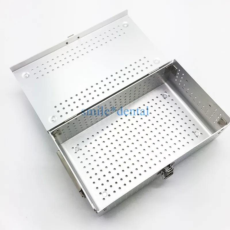 

New Aluminium Alloy sterilization tray sterilization case surgical instruments Dental