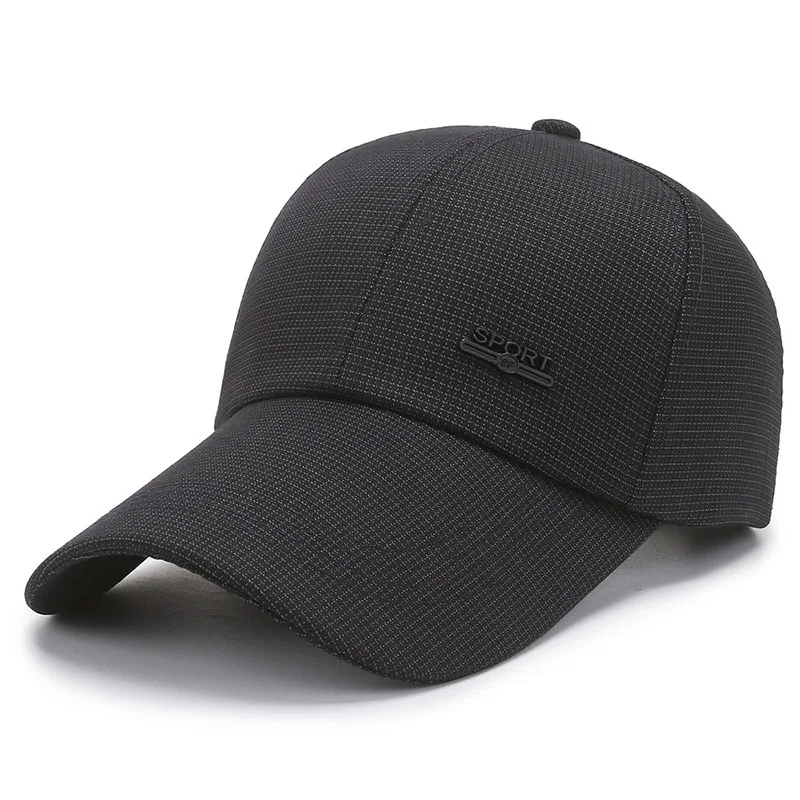 

Long Brim Sport Baseball Cap For Men Classic Trucker Men's Caps Snapback Gorras Hombre Summer Hat Male шапка мужская
