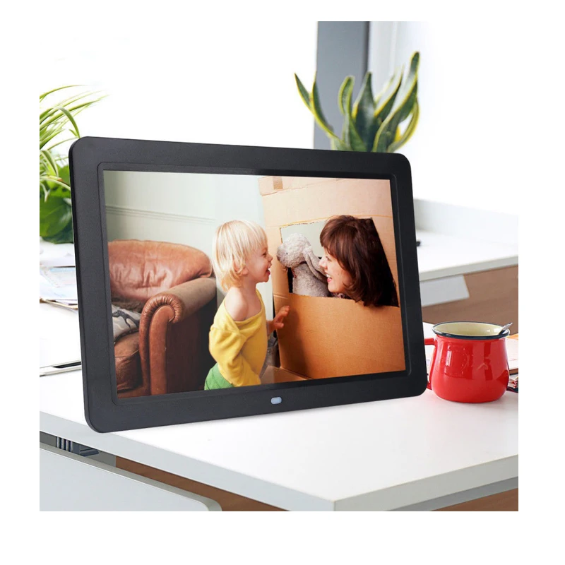 Цифровая фоторамка 10," HD TFT-LCD 1024*600 Цифровая фоторамка Будильник MP3 MP4 видеоплеер