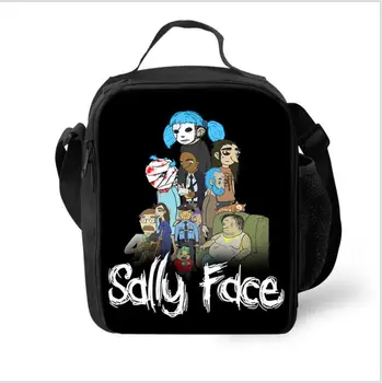 

Cute Cartoon Character Lunch Bag For Kids School Sally face Cooler Lunch Box Bags For Children Boys Girls Picnic Bag For Food