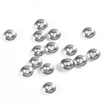 

200 pieces Loose Spacer Bead Caps Stainless Steel Round Cone End Beads Cap 3/4/5/6/8mm Accessorie For DIY Jewelry Finding Making