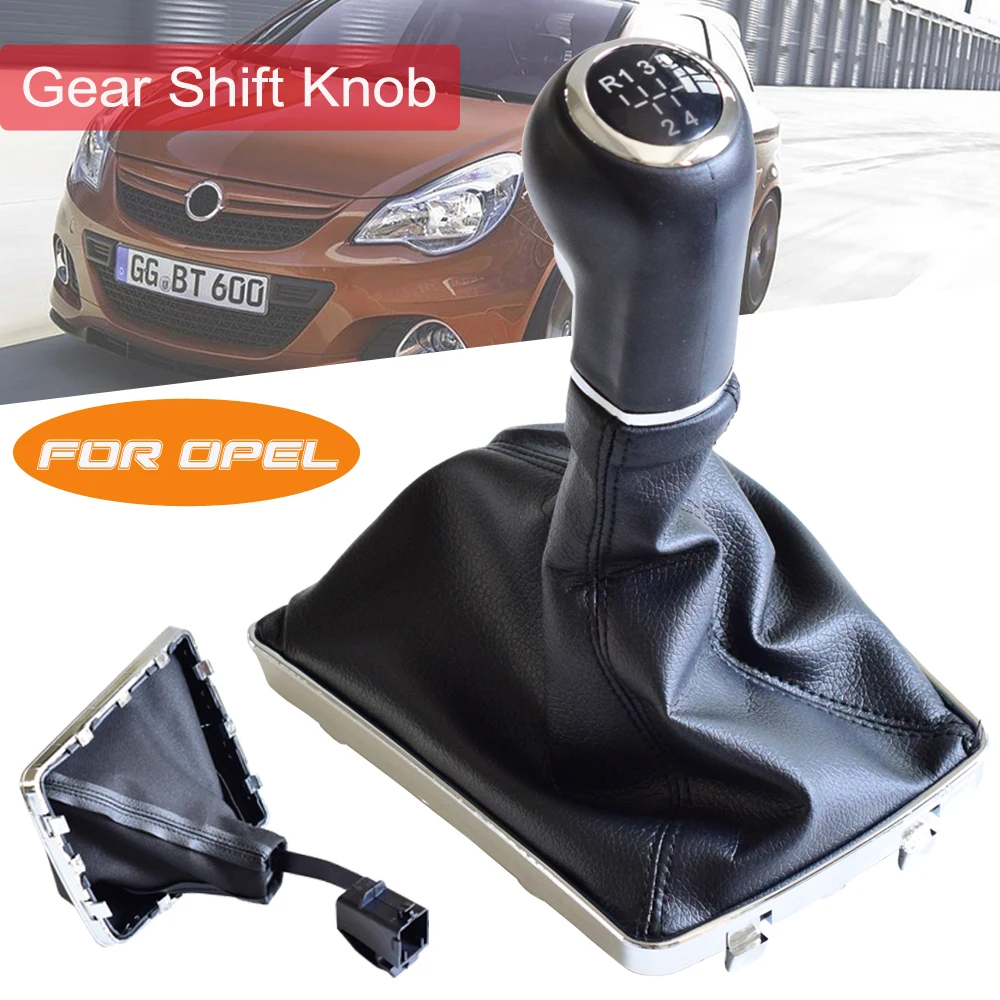 

Fit For VAUXHALL OPEL ASTRA III H 1.6 2004-2010 Car 5 6 Speed Manual Gear Shift Stick Lever Knob Shifter With Gaiter Boot Cover
