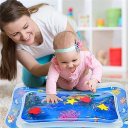 Tapis de ventre gonflable 66x50cm, coussin d'eau sensoriel pour bébé, 2020 