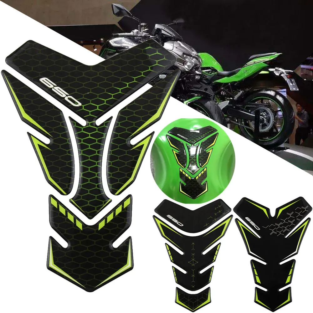 For KAWASAKI Z650 Z400 Z 650 400 NINJA 300 250 SL Motorcycle Gas Fuel Tank Pad Protector Sticker 3D Decorative Decal Accessories