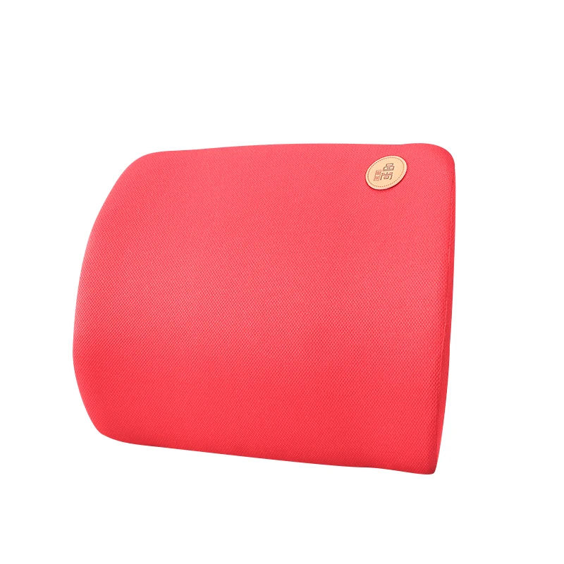 4 Color Soft Memory Foam Car Seat Winter Pillows Lumbar Support Back Massager Waist Cushion For Chairs Home Office Relieve Pain - Название цвета: red