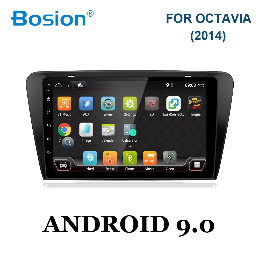 10," Android 9 автомобильный DVD мультимедийный плеер gps для Volkswagen SKODA OCTAVIA аудио Радио стерео Навигатор bluetooth wifi