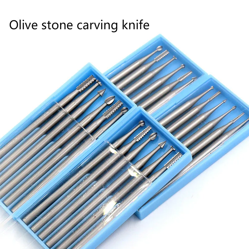

2.35 German tungsten steel milling cutter olive core carving cutter electric hollow tooth machine micro carving cutter tooth