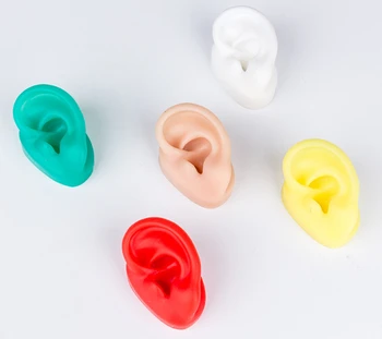 

Soft silicone simulation human ear picking massage model 1:1 Life Size For Ear Acupuncture Press Needle hearing aid display