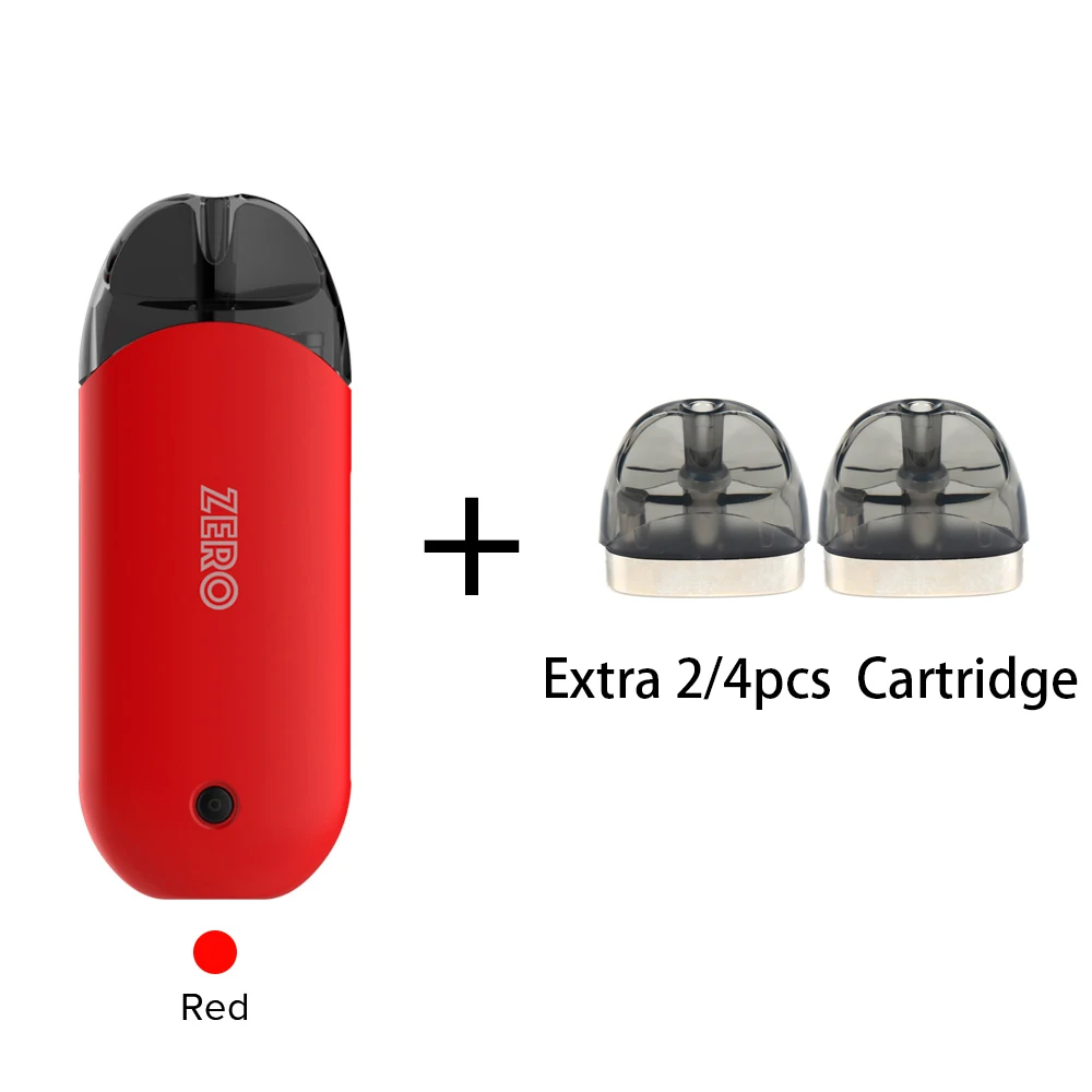 Оригинальные электронные сигареты Vaporesso Renova Zero Pod с 2 мл картриджами Vape Tank 650 мАч батарейный мод ароматизатор электронная сигарета - Цвет: Красный