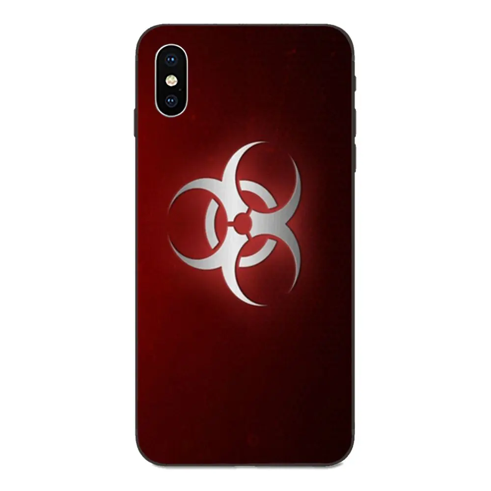 Для красный логотип Biohazard простой телефонные чехлы для Samsung Galaxy A3 A5 A6 A6s A7 A8 A9 A10 A20E A30 A40 A50 A60 A70 звезды плюс