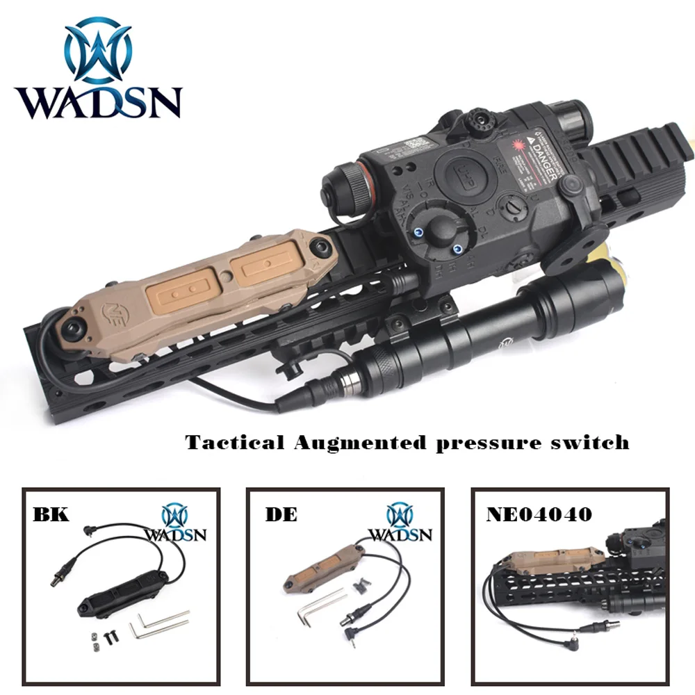 WADSN Airsoft remote Pressure Switch for Weapon Light Dual Button