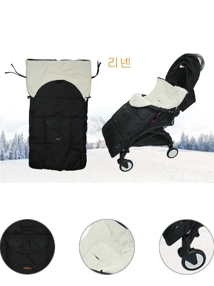 

Baby stroller sleeping bag envelope in the stroller warm thick sleeping bag Universal Footmuff Cosy Toes Apron Liner Buggy Pram