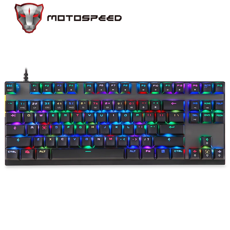 MotoSpeed CK82 профессиональная компьютерная игровая механическая клавиатура с
