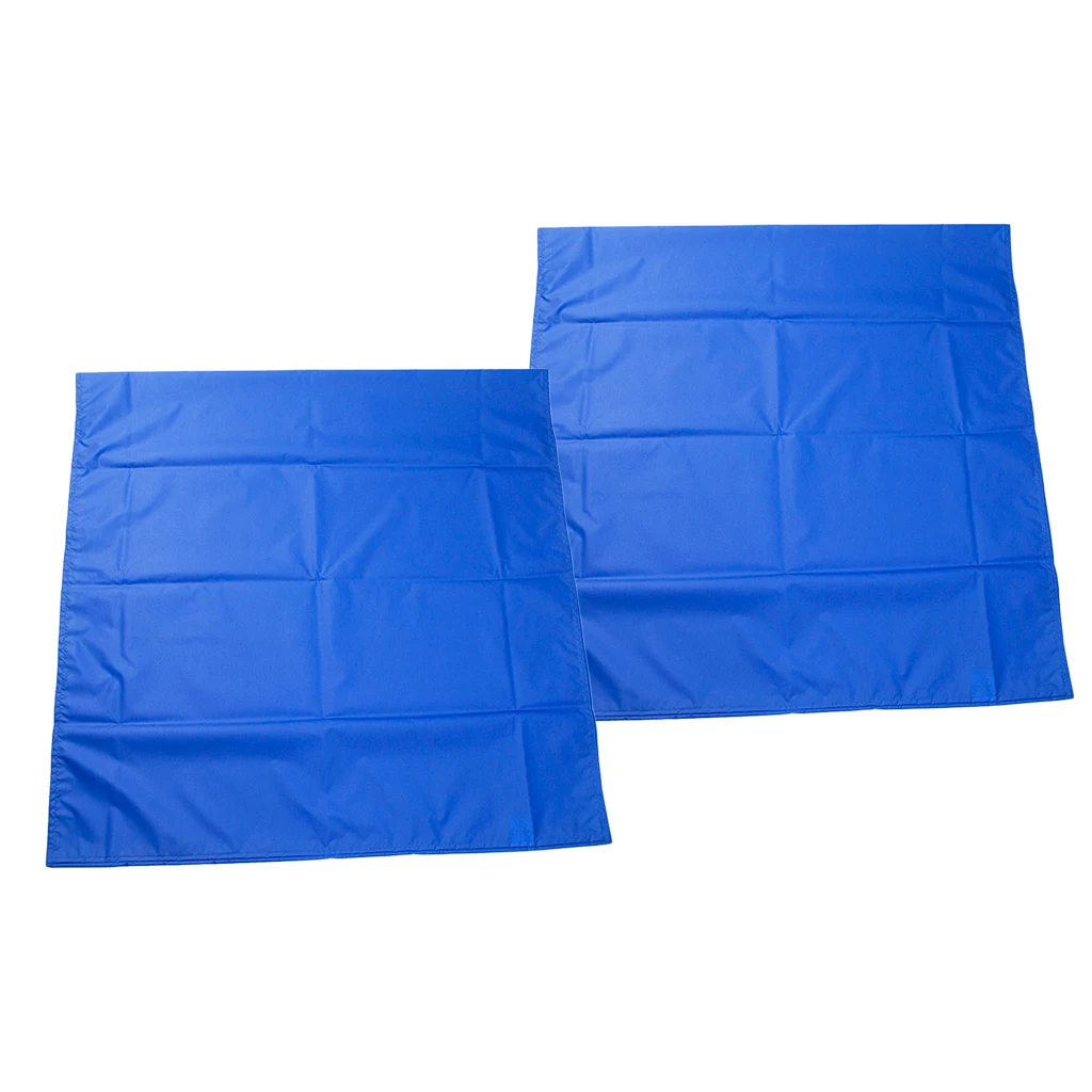 2pcs Multi-function Reusable Nursing Transfer Slide Sheet for Patient Elderly Home Hospital Spa Use Blue - 75x75cm