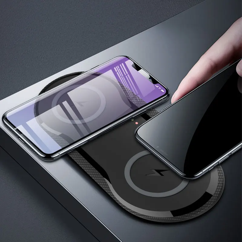 

20W Fast Wireless Charger For iPhone 11 Xs Max Xr X 8 plus 10W Dual Qi Wireless Charging Pad For Samsung Xiaomi Huawei Google