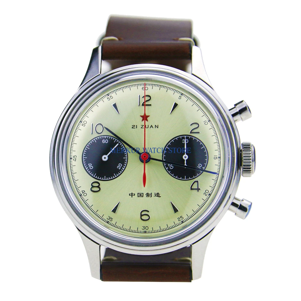 AD30 Red Star механический хронограф для TianJin 1963 ST1901 мужские часы авиаторы B UHR с ручным