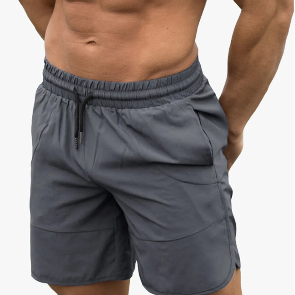 New Men Fitness Bodybuilding Shorts Man Summer Gyms Workout Male Breathable Mesh Quick Dry Sportswear Jogger Short Pants 10.21
