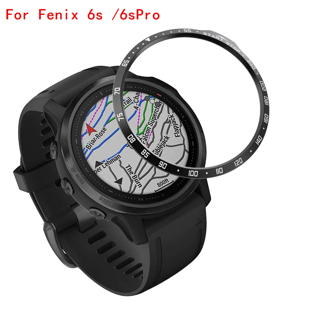Кольцо ободк для смарт часов Garmin Fenix 6S 6SPro клейкая крышка корпус из нержавеющей