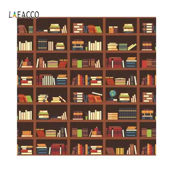

Laeacco Photographic Backdrops Bookshelf Study Room Decoration Photocall Wallpapers For Photography Backgrounds For Photo Studio