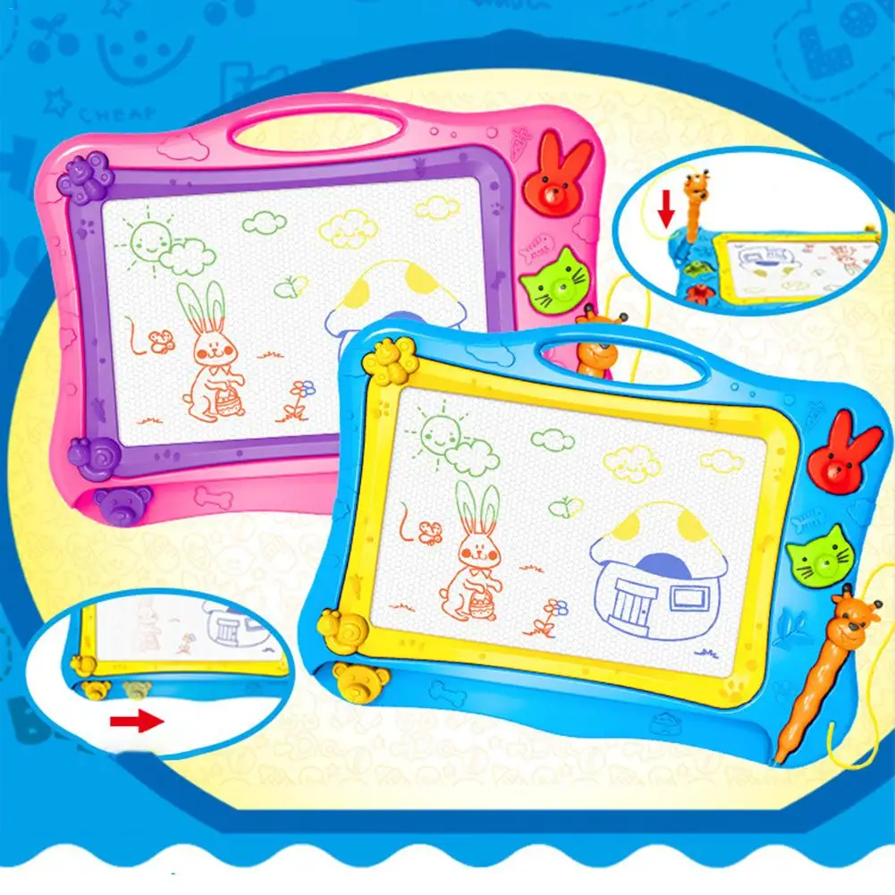 

Newest Colorful Magnetic Drawing Board Large Writing Board For Baby Painting Graffiti Erasable Doodle Boards Drawing Toys