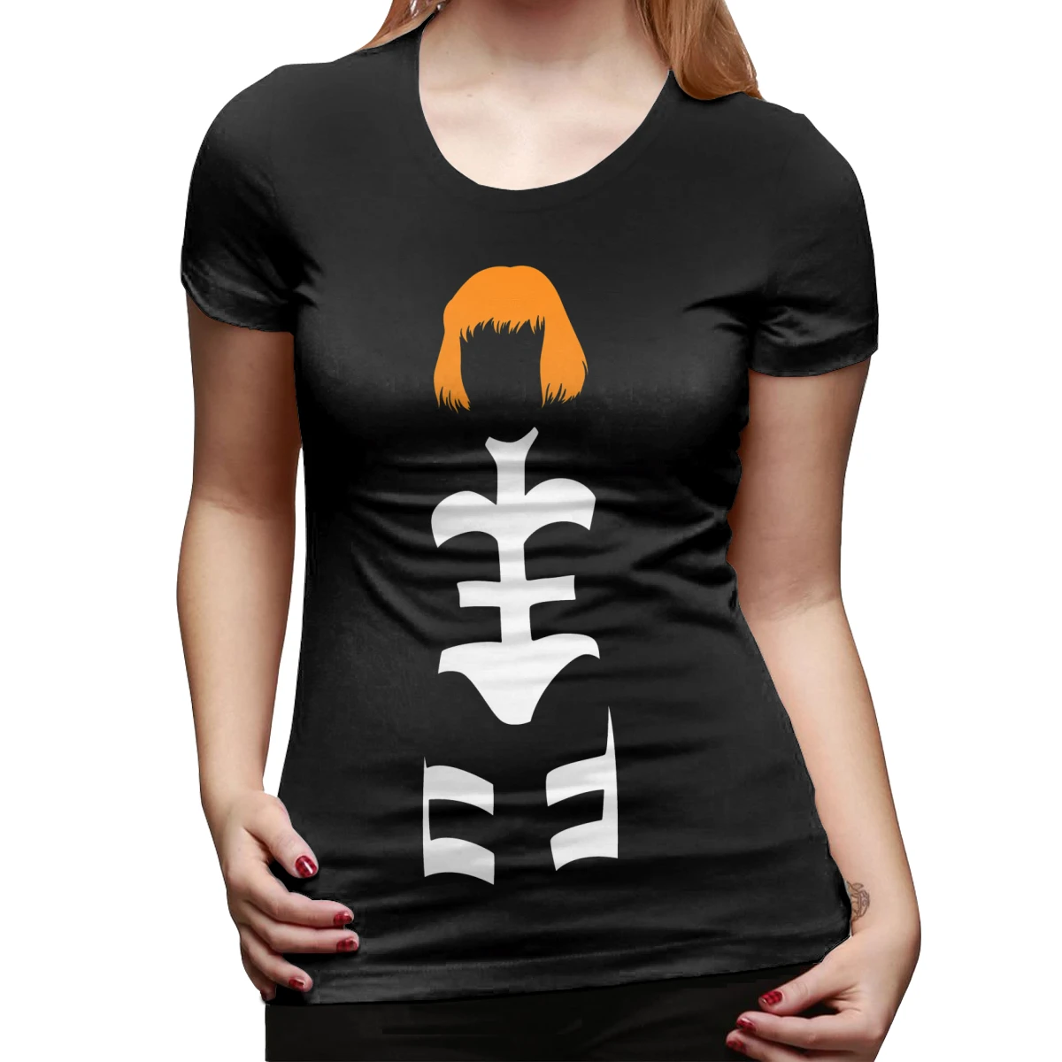 

Leeloo T-Shirt The Fifth Element Leeloo Silhouette T Shirt Printed O Neck Women tshirt Ladies Tee Shirt