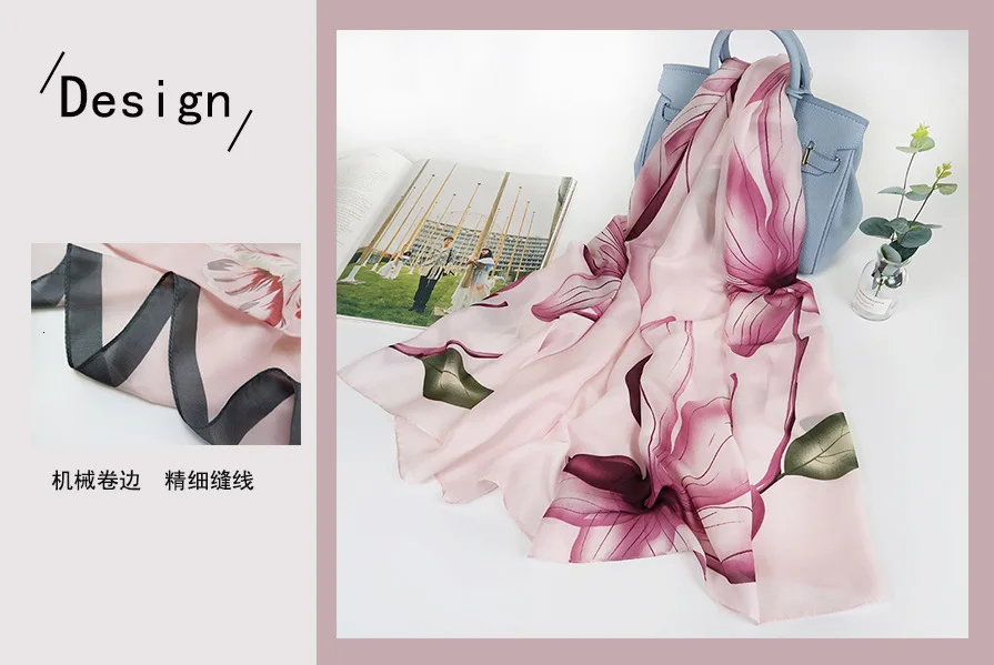 10 цветов высококачественный Шелковый роскошный женский шарф бренд Foulard палантин шаль Летний стиль длинный пляжный шелковый шарф 180*90 см