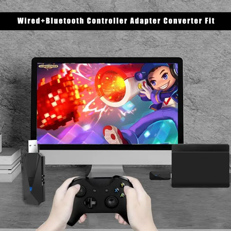 Проводной+ bluetooth-контроллер адаптер конвертер подходит для kingd переключатель PS4 PS3