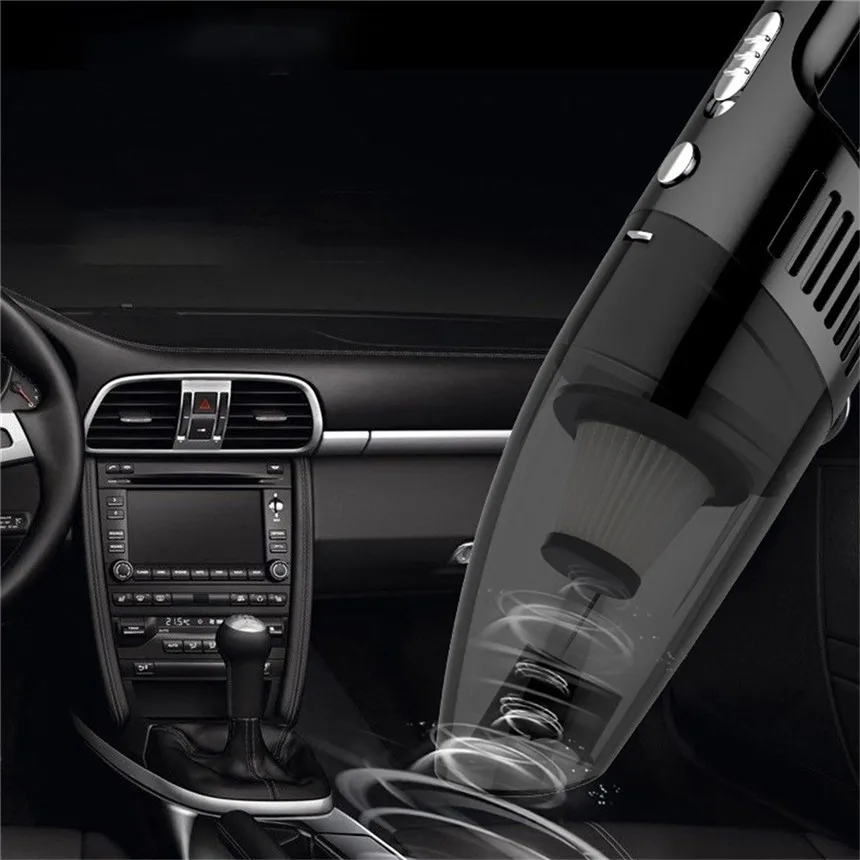 Rundong автомобильный пылесос 12V с 120 Вт для Авто Мини Портативный Мокрый Сухой Ручной тряпкой