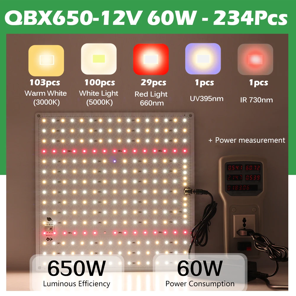 Samsung LM281B Quantum LED Grow Light 1000W Full Spectrum Phyto Lamp for Indoor Plants Flowers Greenhouse Seedlings Growth Light