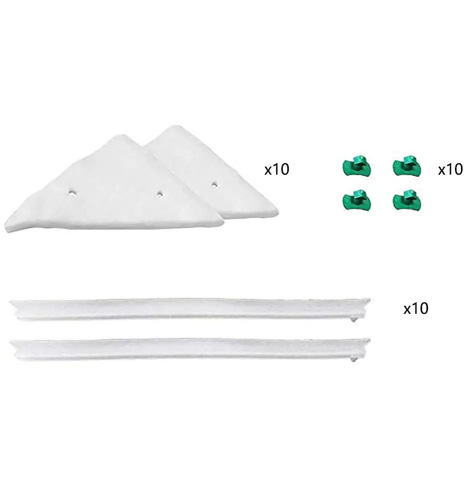 Replacement 10set Baffect Двухсторонняя щетка для чистки стекла Магнитный стеклоочиститель магниты бытовые чистящие средства для мытья окон - Цвет: Replacement 10set